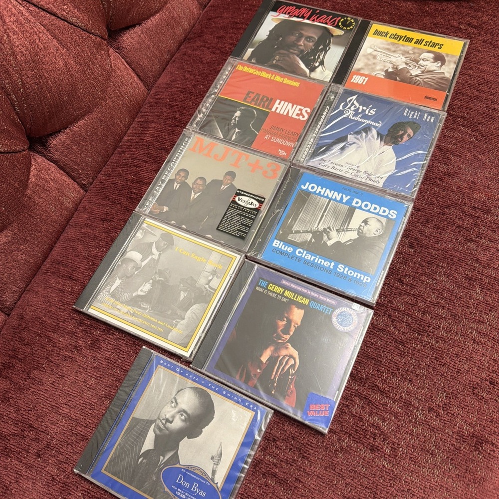 Jazz Blues CD Lot Sealed Gerry Mulligan Earl Hines Idris Muhammad 9 CDs